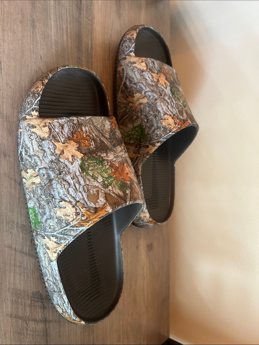 Nike RealTree Camo Slide Sandals - Brown/Green